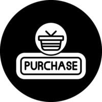 Purchase Circle Inverted Icon vector