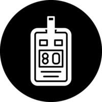 Glucose Meter Circle Inverted Icon vector