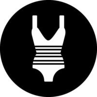 Leotard Circle Inverted Icon vector