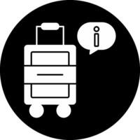 Tourist Information Circle Inverted Icon vector