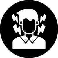 Depression Circle Inverted Icon vector