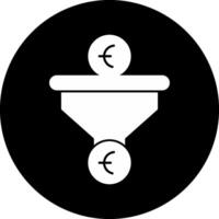 Sales PipeCircle Inverted Circle Inverted Icon vector
