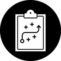 Strategy Circle Inverted Icon vector