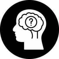 Alzheimer Circle Inverted Icon vector