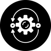 Agile Circle Inverted Icon vector