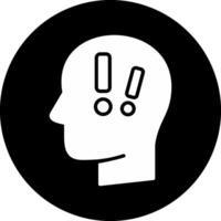 Distress Circle Inverted Icon vector