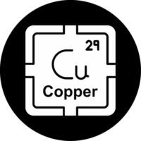 Copper Circle Inverted Icon vector
