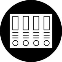 Archive Circle Inverted Icon vector