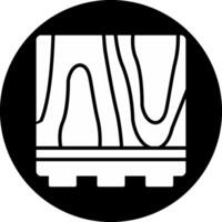 Floor Circle Inverted Icon vector