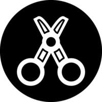 Tailor Circle Inverted Icon vector
