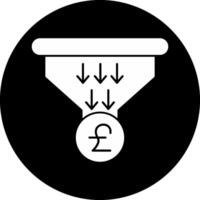 Sales PipeCircle Inverted Circle Inverted Icon vector