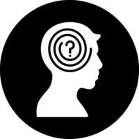 Confusion Circle Inverted Icon vector
