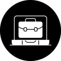 OnCircle Inverted Portfolio Circle Inverted Icon vector
