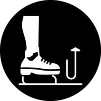 Stomp Circle Inverted Icon vector