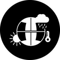 Climate Change Circle Inverted Icon vector
