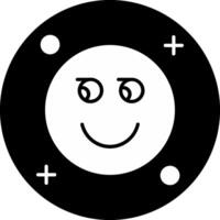 Suspicious Circle Inverted Icon vector