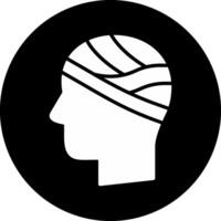 Head Circle Inverted Icon vector