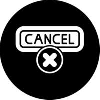 Cancel Circle Inverted Icon vector