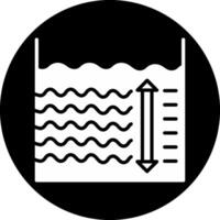 Depth Circle Inverted Icon vector