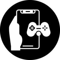Gaming Circle Inverted Icon vector