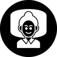 Insomnia Circle Inverted Icon vector