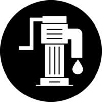 Water Pump Circle Inverted Icon vector