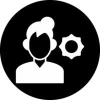 Support Circle Inverted Icon vector