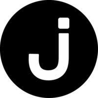 Small j Icon vector