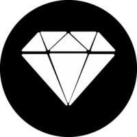 Diamond Circle Inverted Icon vector