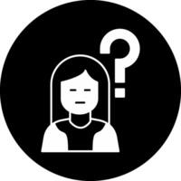 Confusion Circle Inverted Icon vector