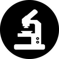 Microscope Circle Inverted Icon vector