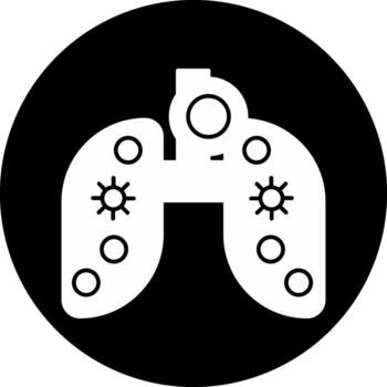 livianos circulo invertido icono vector