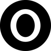 Small o Icon vector
