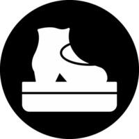 Tap Stage Circle Inverted Icon vector