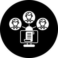 Files Exchange Circle Inverted Icon vector