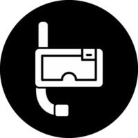 Diving Circle Inverted Icon vector