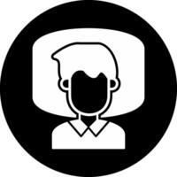 Insomnia Circle Inverted Icon vector