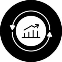 Performance Circle Inverted Icon vector