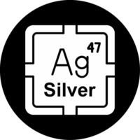 Silver Circle Inverted Icon vector