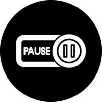 Pause Circle Inverted Icon vector