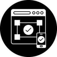 Accesibility Circle Inverted Icon vector
