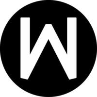 Small w Icon vector