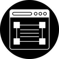 Web Design Circle Inverted Icon vector