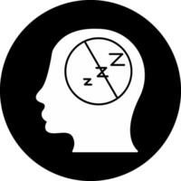 Insomnia Circle Inverted Icon vector