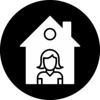 Isolation Circle Inverted Icon vector