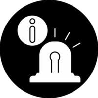 Emergency Information Circle Inverted Icon vector