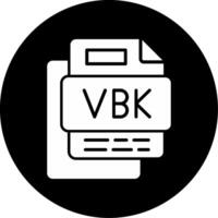 Vbk File Circle Inverted Icon vector