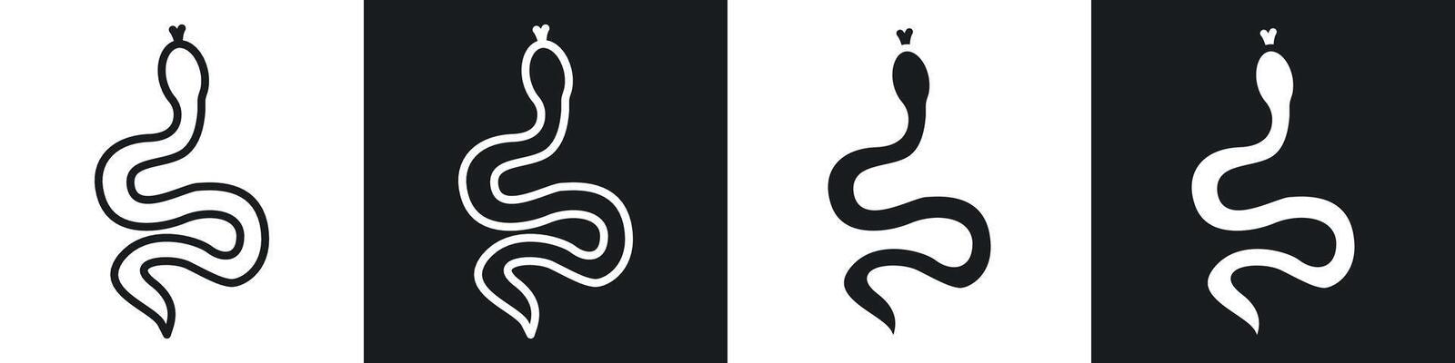 Snake Outline Vector Art, Icons, and Graphics for Free Download