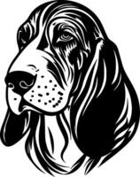 Basset Hound - Minimalist and Flat Logo - illustration vector
