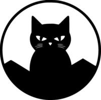 Cat, Minimalist and Simple Silhouette - illustration vector